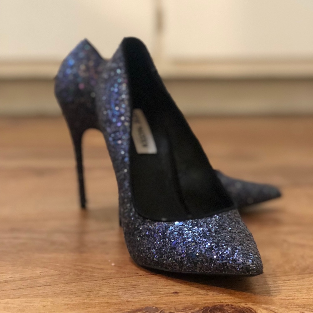 Steve Madden stilletto - blue sparkle